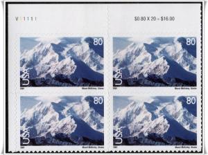 SC#C137 80¢ Mount McKinley PB MNH 