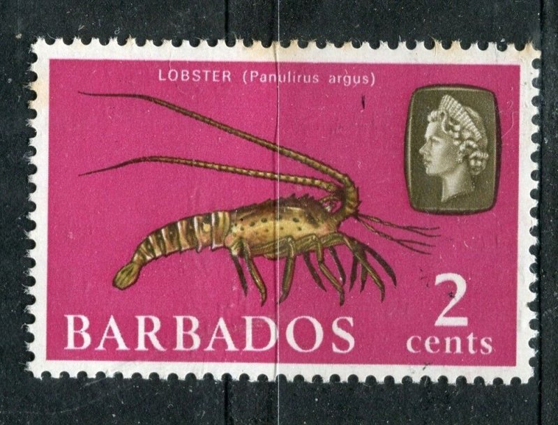 BARBADOS; 1965 early QEII Marine Life issue fine Mint 2c. value