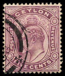 CEYLON Sc 181 USED - 1904 5c King Edward VII - No Faults