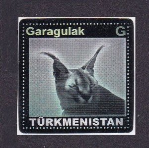 2008 Turkmenistan 243 silver Fauna - Lynx  2,00 €