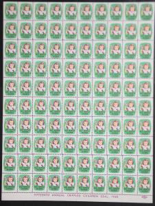 1948 Easter Seals Crippled Children Label, Cinderella Stamp Full Sheet of 100