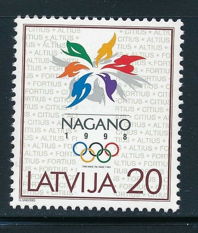 Latvia - Nagano Olympic Games MNH Sports Stamp (1998) 