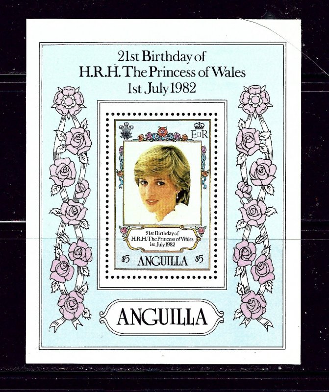 Anguilla 491 MNH 1982 Princess Diana 21st Birthday  S/S