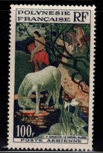 French Polynesia Scott C26 MNH** Gauguin Airmail stamp The White Horse