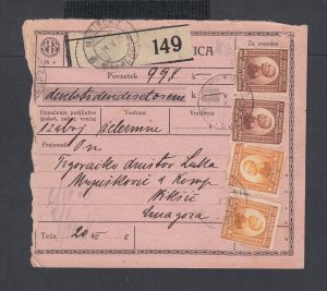 YUGOSLAVIA SLOVENIA 1921 PARCEL POST RECEIPT CARD MARIBOR CDS