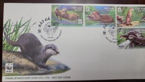 O) 2016 VIETNAM, WWF - WORLD WILDLIFE FUND, ORIENTAL SMALL CLAWED OTTER,  HABITA