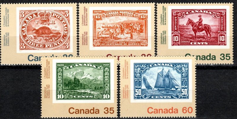 Canada #909-13  MNH CV $3.40  (V6270)