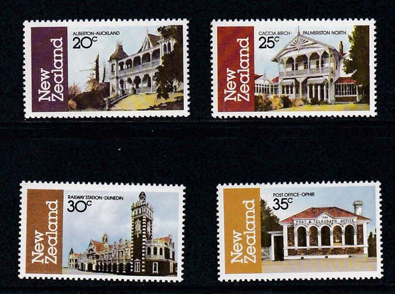 New Zealand  # 744-747, Architecture - Buildings, Mint NH, 1/2 Cat.