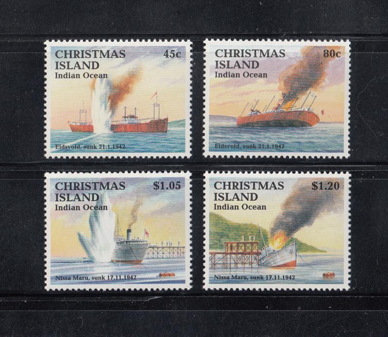 Christmas Island Scott #343-346 MNH