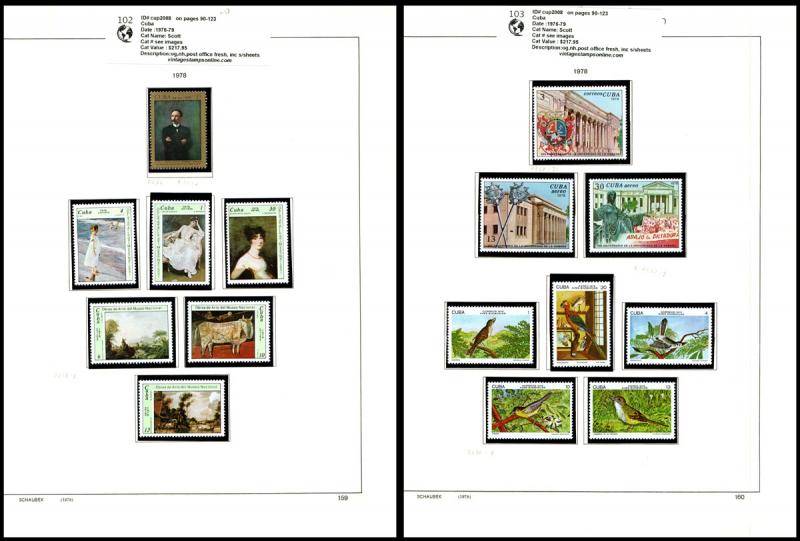 VINTAGE:CUBA MODERN  ASST OGNH 1976-79 PO F LOT CU1976h