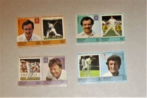 Tuvalu Nanumea MNH 11-14 Pairs Cricket Sport SCV 3.30