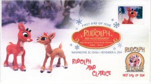 AO-4946-1, 2014, Rudolph, 50 years, Add-on Cachet, DCP, First Day Cover, Rudolph