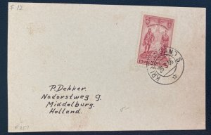 1946 Kristiansand Norway First Day Postcard Cover To Middelburg Netherlands #274