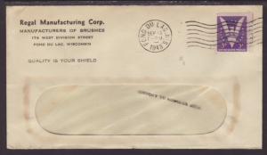 Regal Manufacturing Co,Fond Du Lac,WI 1943 Cover