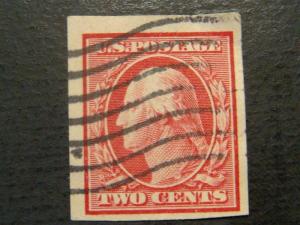 US # 384    2c washington imperf    s79c