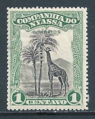 Nyassa #108 MH 1c Giraffe Defin.