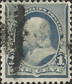 # 219 DULL BLUE USED BEN FRANKLIN SCV-0.75