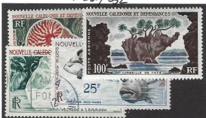 New Caledonia SC Mint C30 & C32, Used C29 & C31 VF SCV$32.50...Enjoy a Bargain!