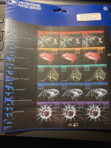 Scott 3439-3443 Deep Sea Creatures Full Sheet USPS Sealed M NH OG ach