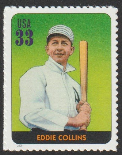 SC# 3408b - (33c) - Baseball Legends: Eddie Collins - MNH Single