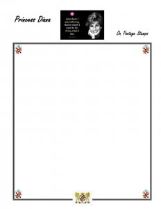 Topical - MAC's TOPICAL BLANK PAGES Lady Diana on Postage Stamps Supplement  