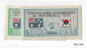 Korea Sc #134-5 set of 2 Australia  OG VF