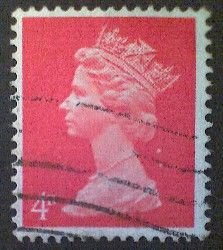 Great Britain, Scott #MH7, used(o), 1969, Machin: Queen Elizabeth II, 4d