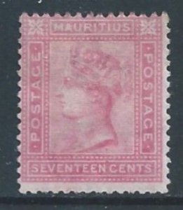 Mauritius #63 Mint No Gum 17c Queen Victoria - Wmk. 1