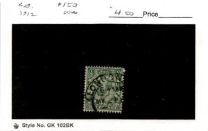 Great Britain, Postage Stamp, #153 Used, 1910 King Edward (AB)