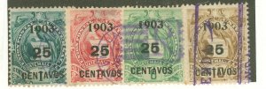 Guatemala #124-127 Used Single