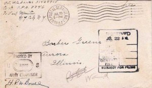 United States A.P.O.'s Soldier's Free Mail 1944 U.S. Postal Service No. 1 [A....