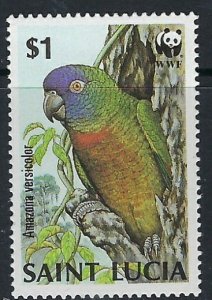 St Lucia 905 MNH 1987 Parrot (ak3247)