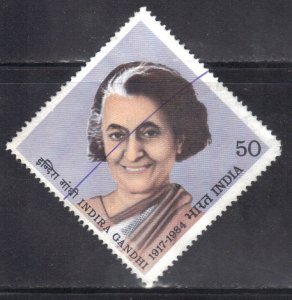 INDIA   SC# 1069 **USED** 50p 1984 INDIRA GANDHI  SEE SCAN