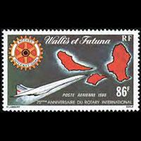 WALLIS & FUTUNA 1980 - Scott# C99 Rotary 75th. Set of 1 NH