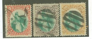 Guatemala #23-25 Used Single