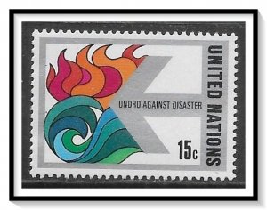 UN New York #308 United Against Disaster MNH