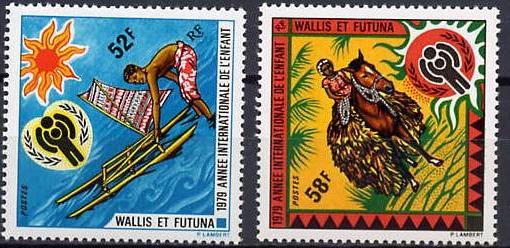 Wallis & Futuna 1979 International Year of Child IYC Celebrations Youth Stamps