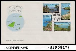 BAILIWICK OF GUERNSEY - 1976 GUERNSEY VIEW / TOURISM - 4V FDC