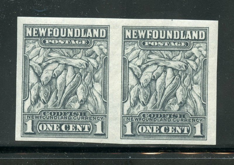 NEWFOUNDLAND SCOTT#253a IMPERF PAIR MINT NEVER HINGED -SCOTT $150.00 FOR HINGED 