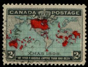 86 Canada 2c Map, used