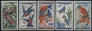 Chad 1961, Birds 5v, MNH