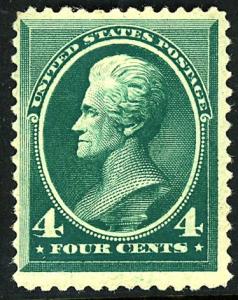 U.S. #211 MINT OG NH Black dot on gum