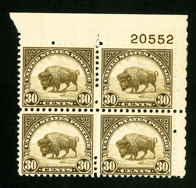 US Stamps # 700 VF Fresh PB of 4 OG NH