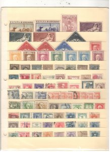 SPAIN COLLECTION ON STOCK SHEET MINT/USED