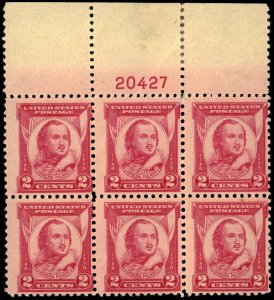 US Sc 690 MNH/MH PLATE BLOCK of 6 - 1931 2¢- Gen. Casimir Pulaski - See Desc.