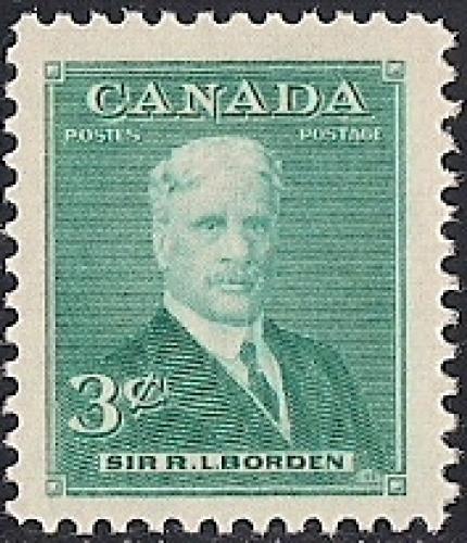 Canada #303 3 cent Robert L. Bordon, Stamp Mint OG NH VF-XF