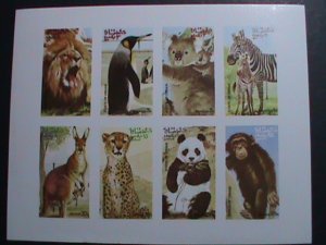 ​OMAN- LOVELY BEAUTIFUL WILD ANIMALS IMPERF: MNH S/S VF-EST.VALUE $14