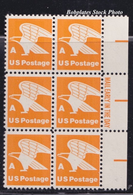 BOBPLATES US #1736 A Rate(15) Mail Early Block F-VF MintNH~See Details for Pos