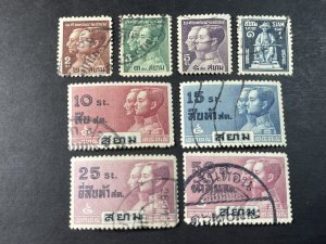 THAILAND # 225-232--USED----COMPLETE SET---1932