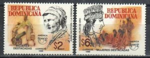 Dominican Republic Stamp 1290-1291  - America Issue,   Famous women